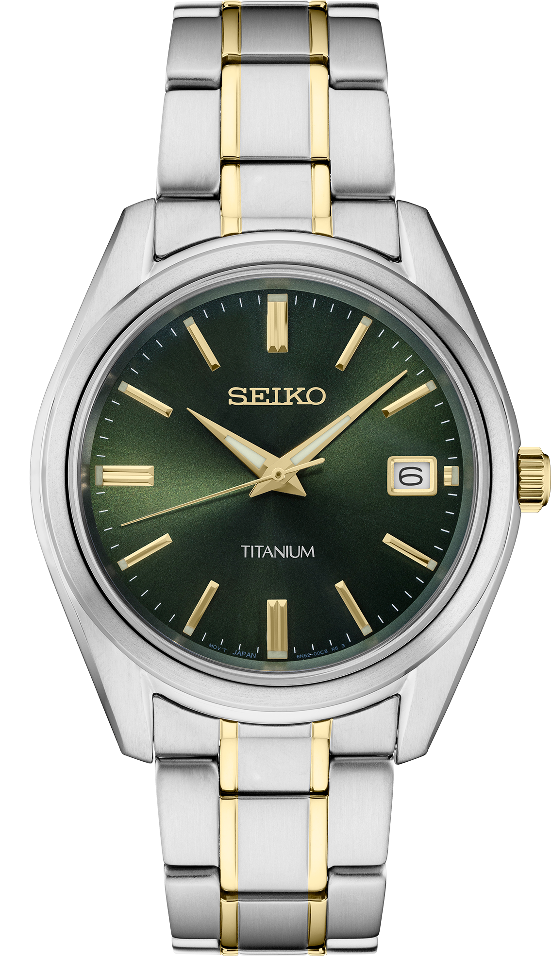 SEIKO Classic Quartz Green Dial Men's Watch SUR377