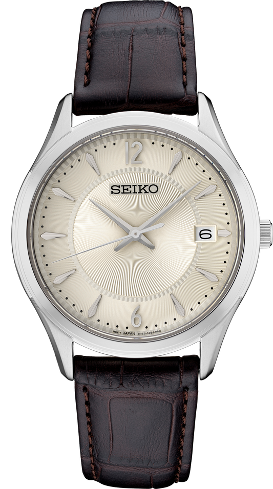 SEIKO Noble Quartz Men's Watch Essentials Collection SUR421