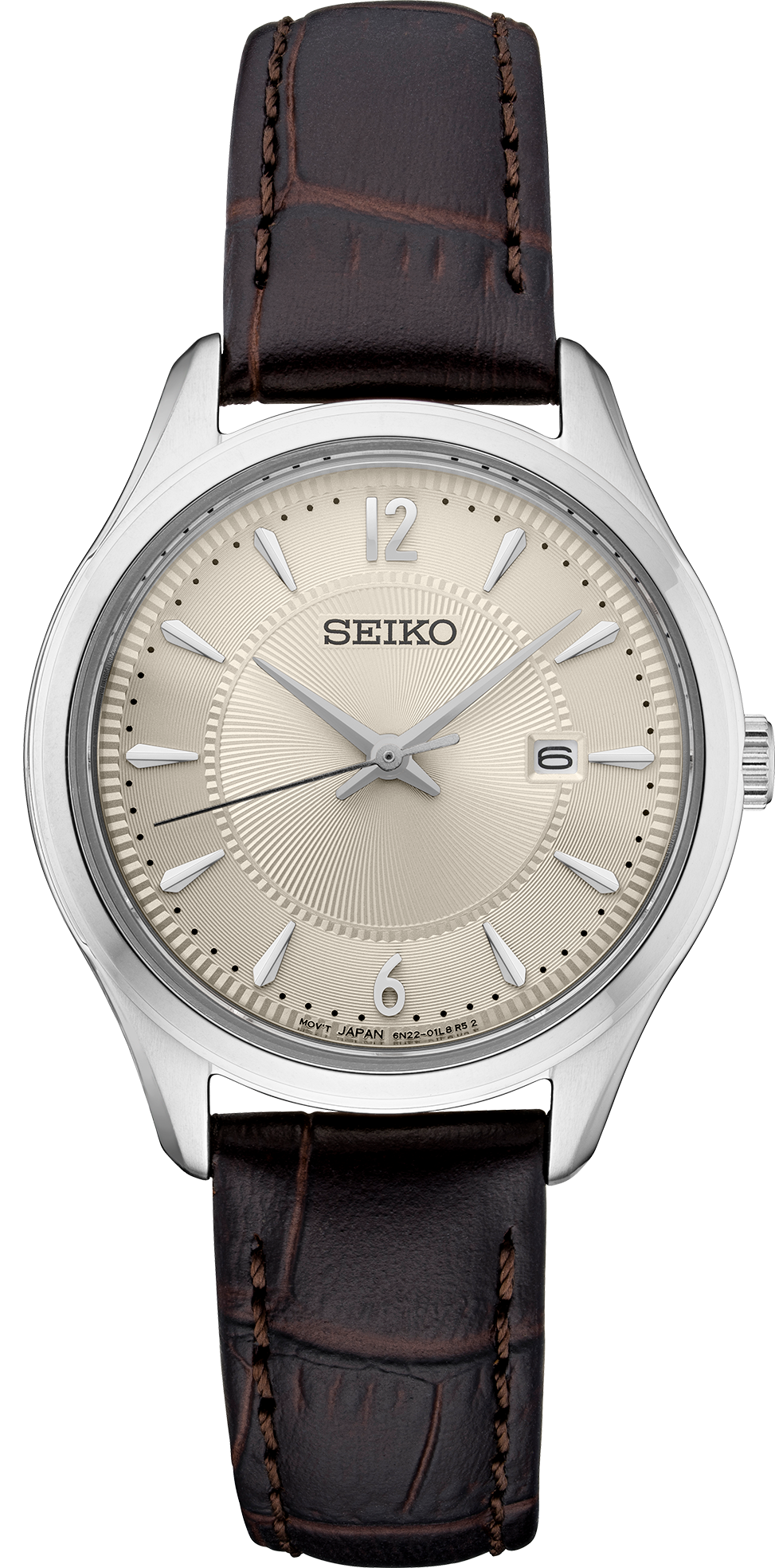 Seiko Women's Noble Brown Leather Watch - Multi SUR427