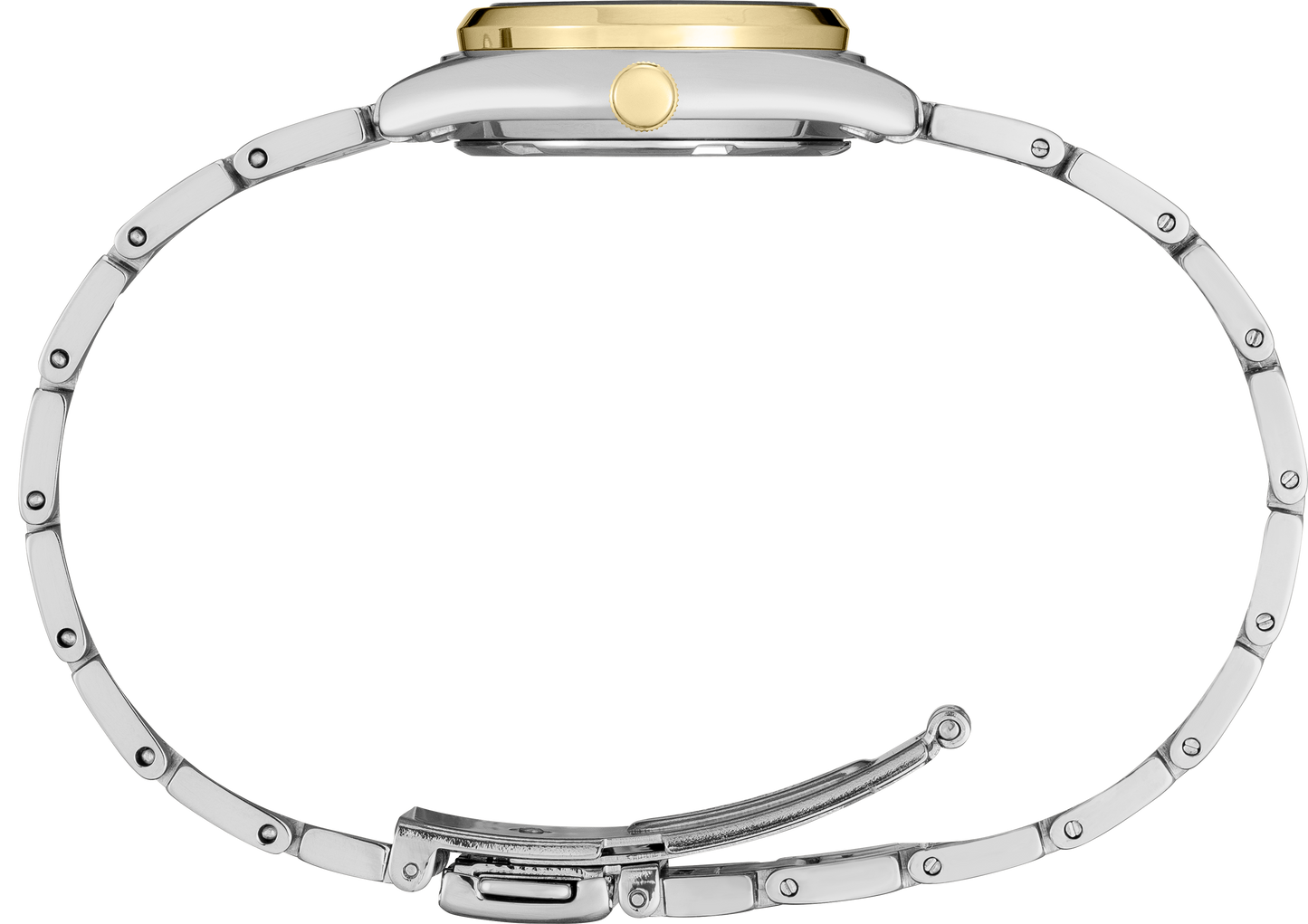 Seiko Essentials Womens Two Tone Stainless Steel Bracelet Watch SUR436