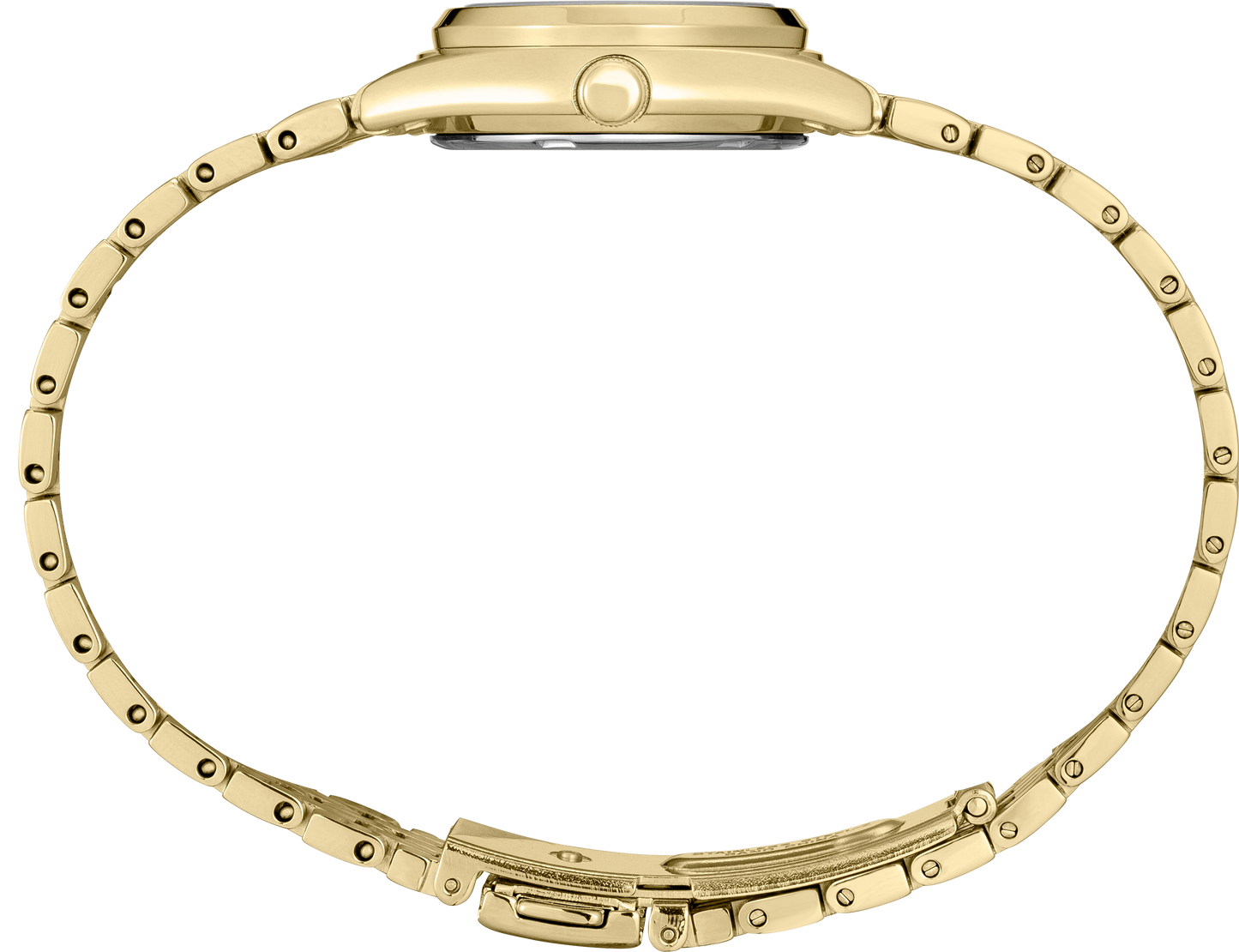 Seiko Essentials Womens Gold Tone Stainless Steel Bracelet Watch SUR440