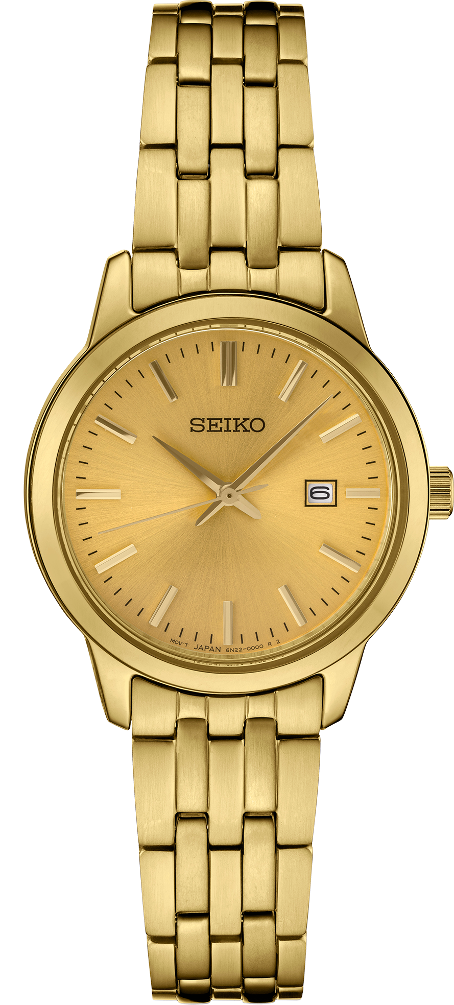 Seiko Women's Essential Champagne Dial Watch SUR444