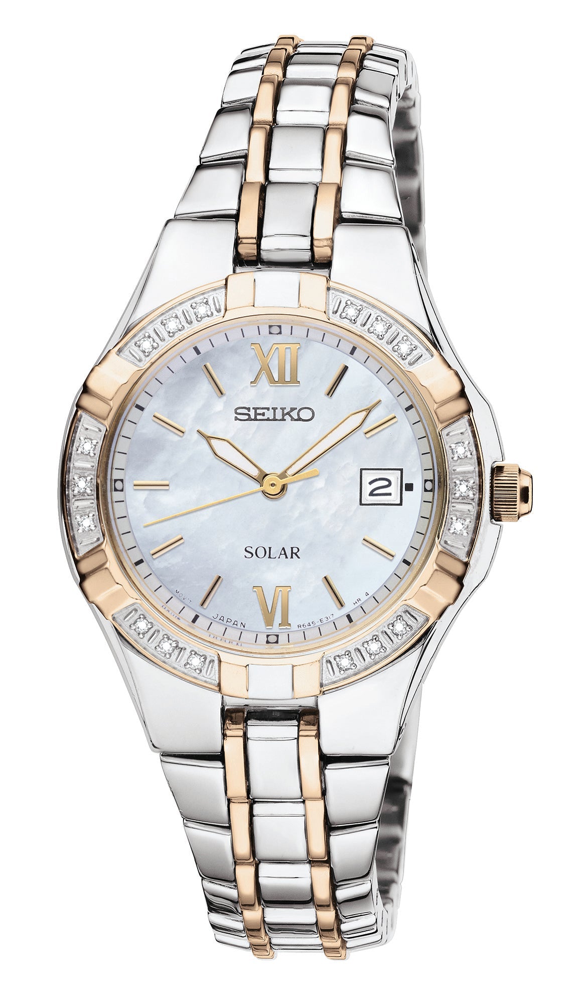 Seiko Diamonds Solar Stainless Steel Ladies Watch