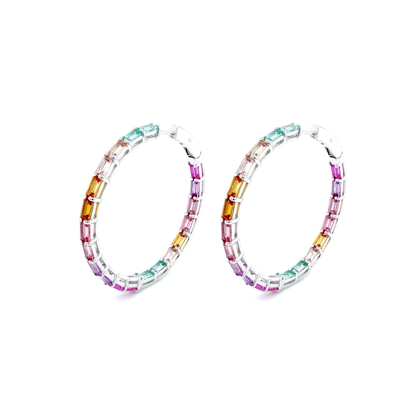 lafonn-fancy-lab-grown-sapphire-hoop-earrings-sye018mp00-847374079801