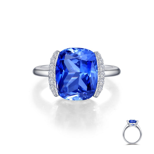 Lafonn Fancy Lab-Grown Tanzanite Ring