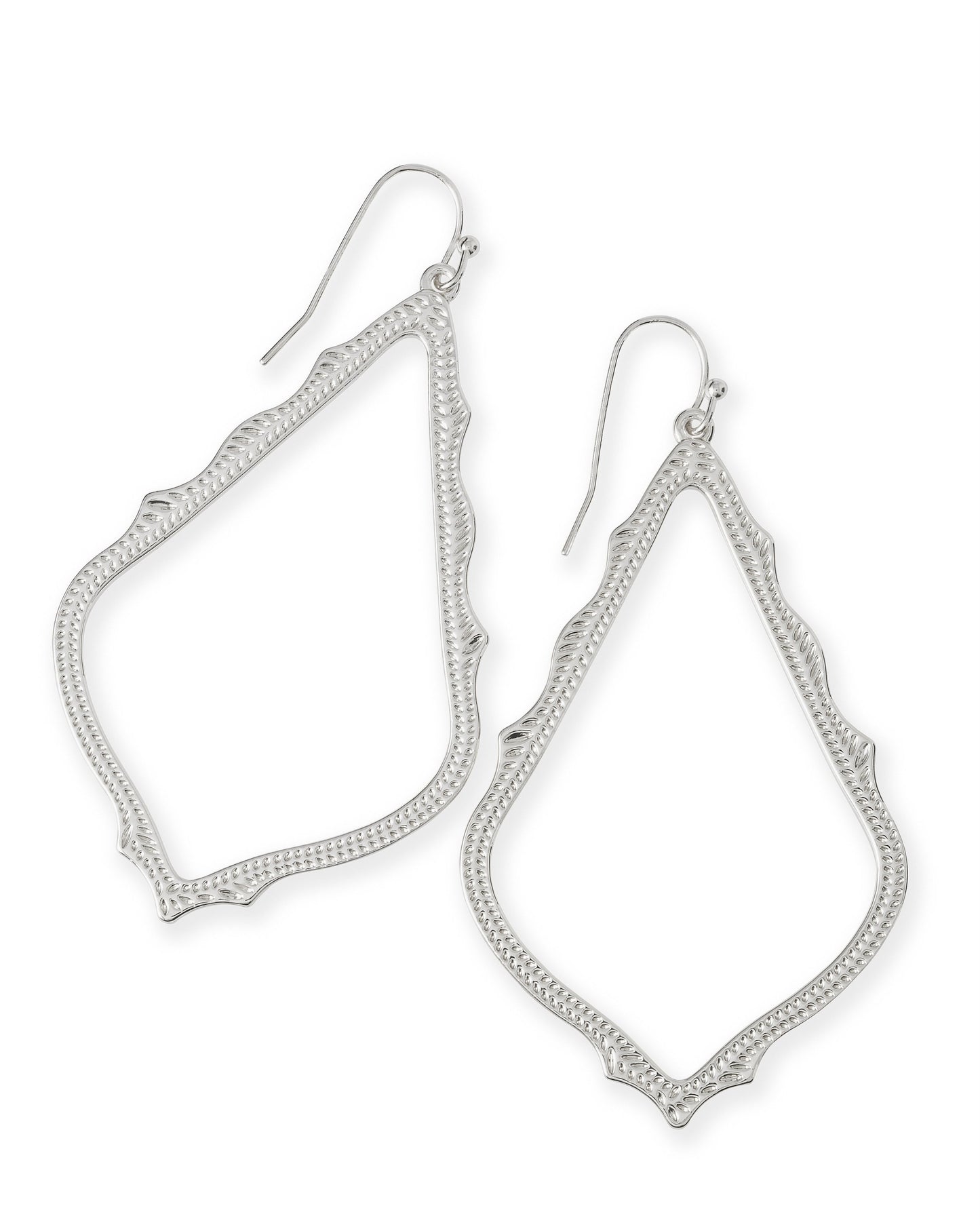Kendra Scott, SOPHIA EARRING, 4217714498, E1138RHD, 1.75'L x 0.82'W on earwire, RHODIUM METAL