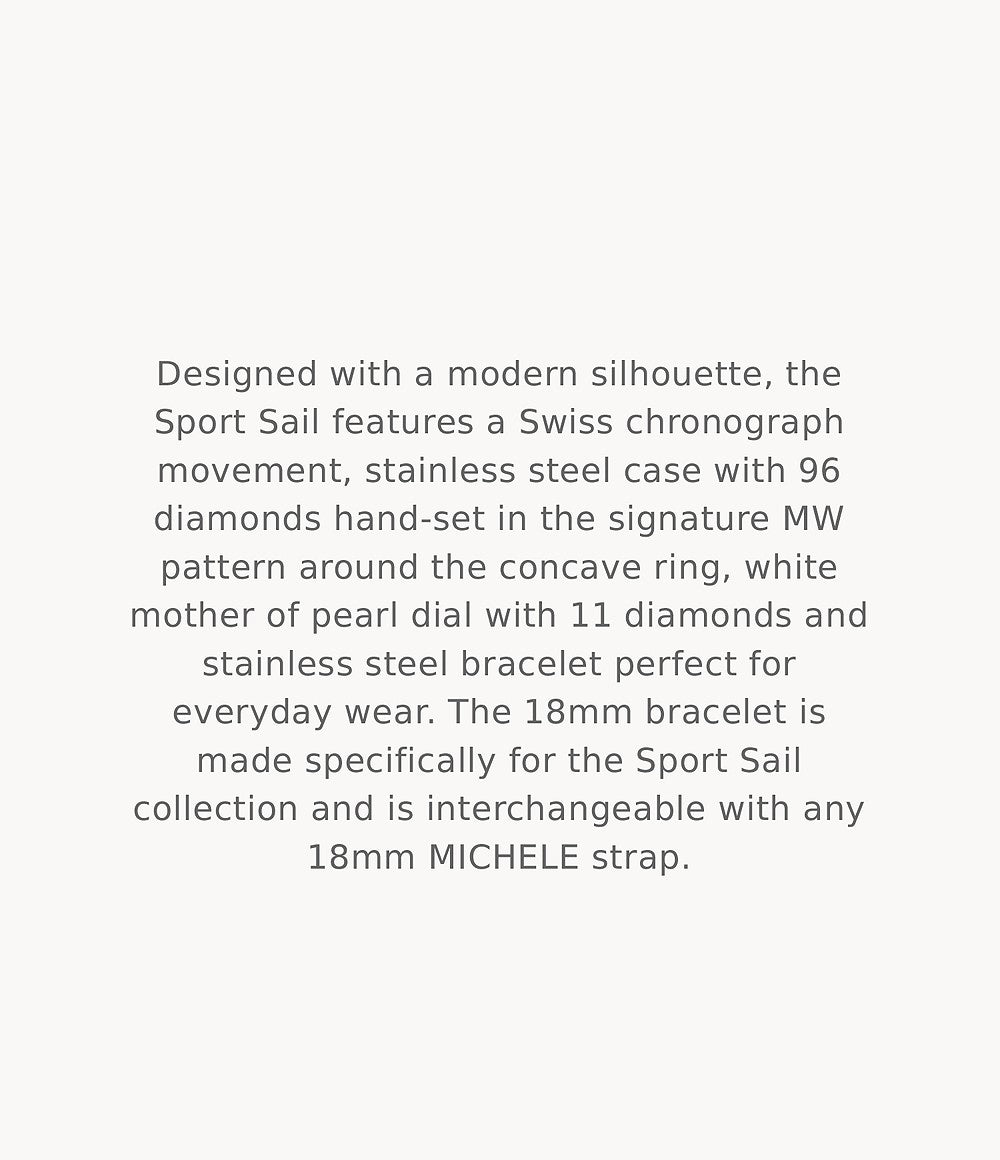 IN-STOCK, CALL TO ORDER - Sport Sail Diamond Stainless Steel Watch
